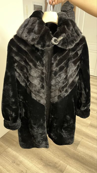 Шуба норка + мутон