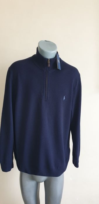 POLO Ralph Lauren Cardigan Merino Knitted Half Zip L НОВО! ОРИГИНАЛ!