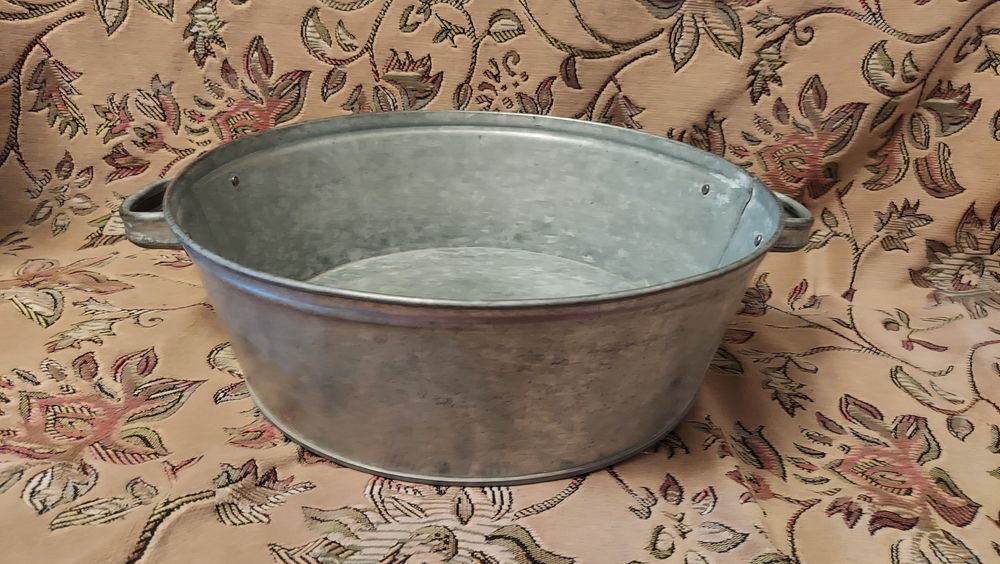 Тазик советский оцинкованный