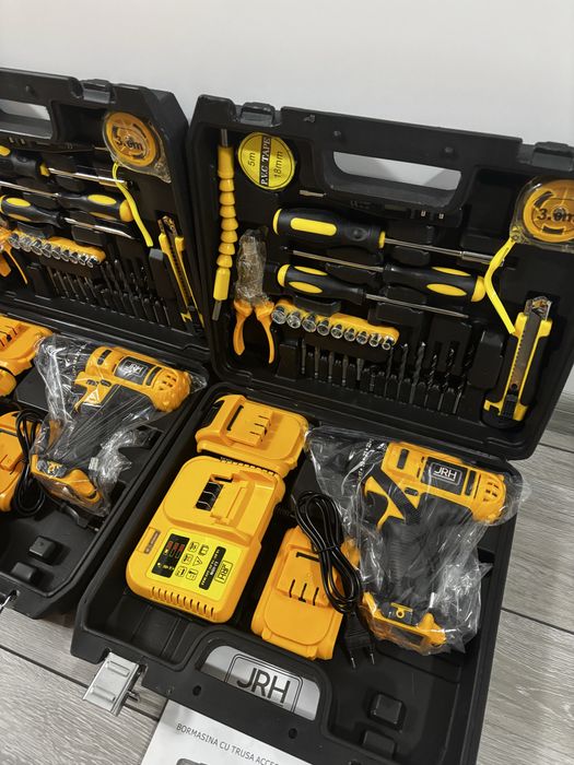 Bormasina / autofiletant  cu percutie 2 baterii Dewalt/ Bosch / Makita