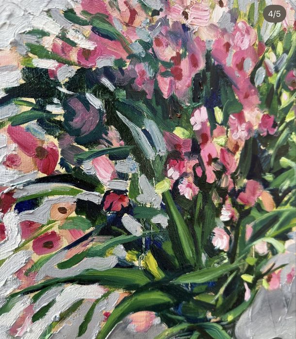 Картина маслом цветы