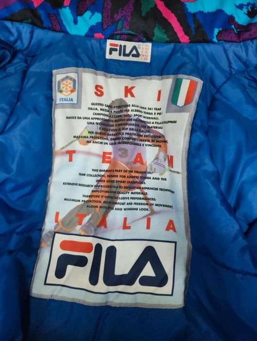 Geaca Ski Vintage FILA ITALY TEAM