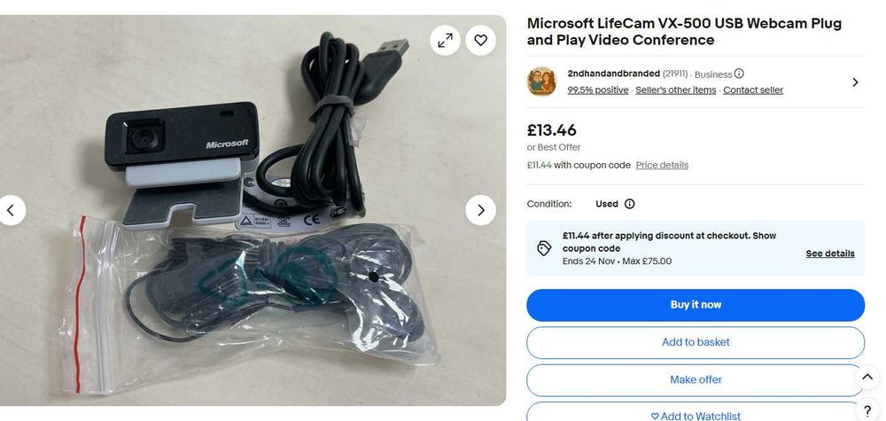 WebCam Microsoft LifeCam VX-500