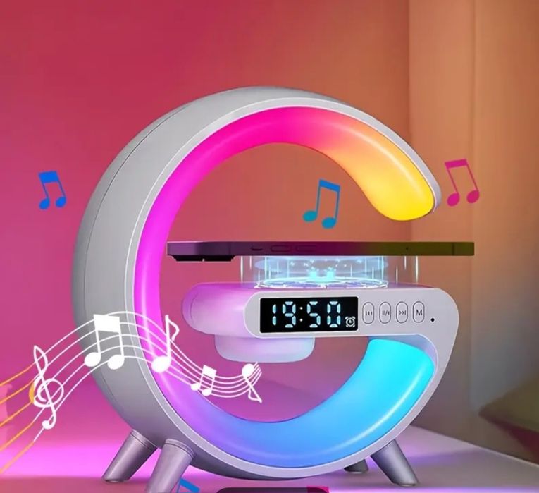 Lampa RGB Mini Smart, Incarcare Wireless 15W, Lumina Ambientala