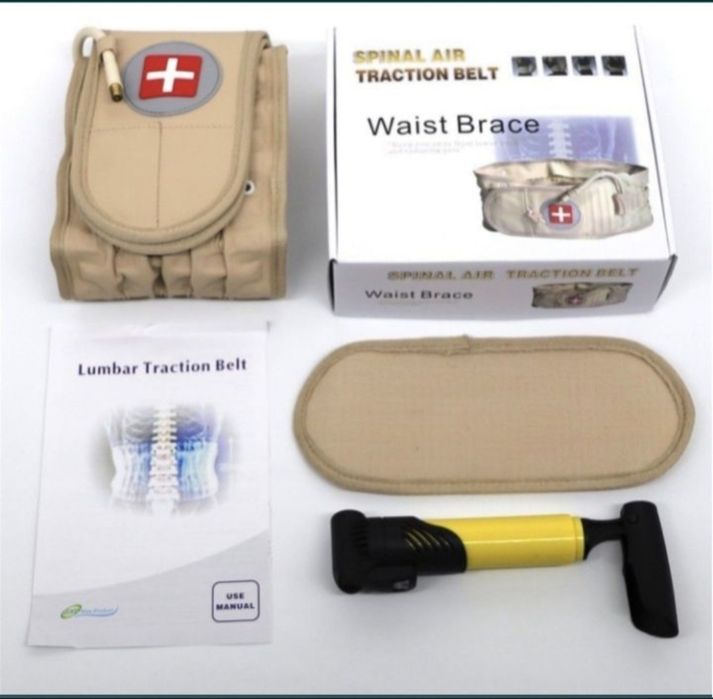 Надувной пояс для спины полясничы  поддержи позвоночника удобний