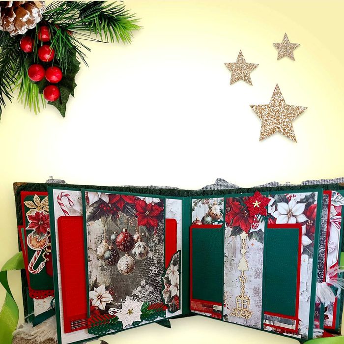 Ръчно изработен коледен албум за снимки