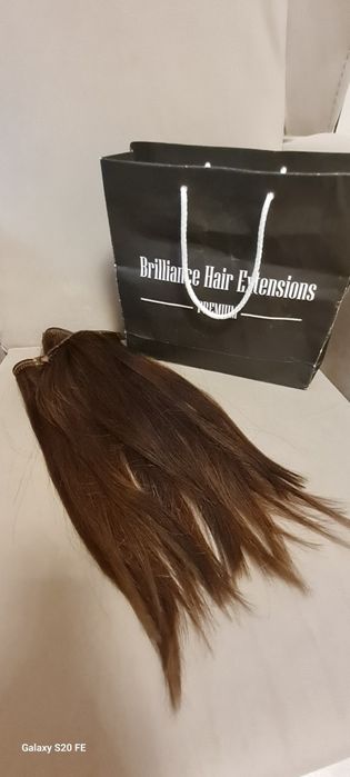 Естествена коса 100%,треса Briliance hair extensions