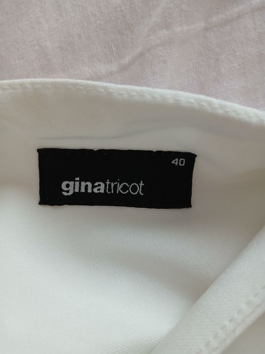 Fusta alba peplum, Gina Tricot