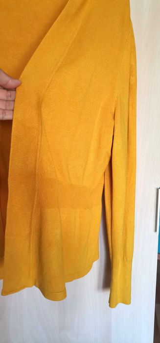 Cardigan damă Essentials by Tchibo ONE SIZE potrivit M/L muștar ca NOU