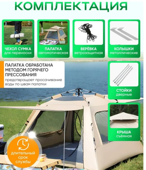 Палатка для кемпинга.