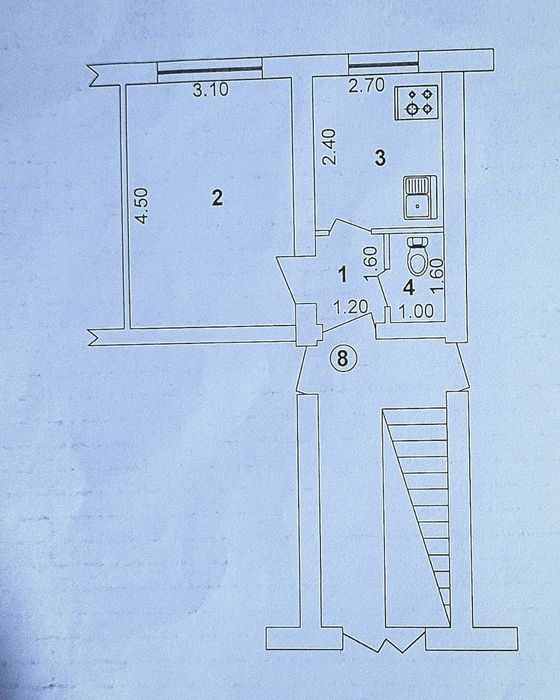 Продам свою 1 комнатную квартиру. Без посредников. 1 этаж