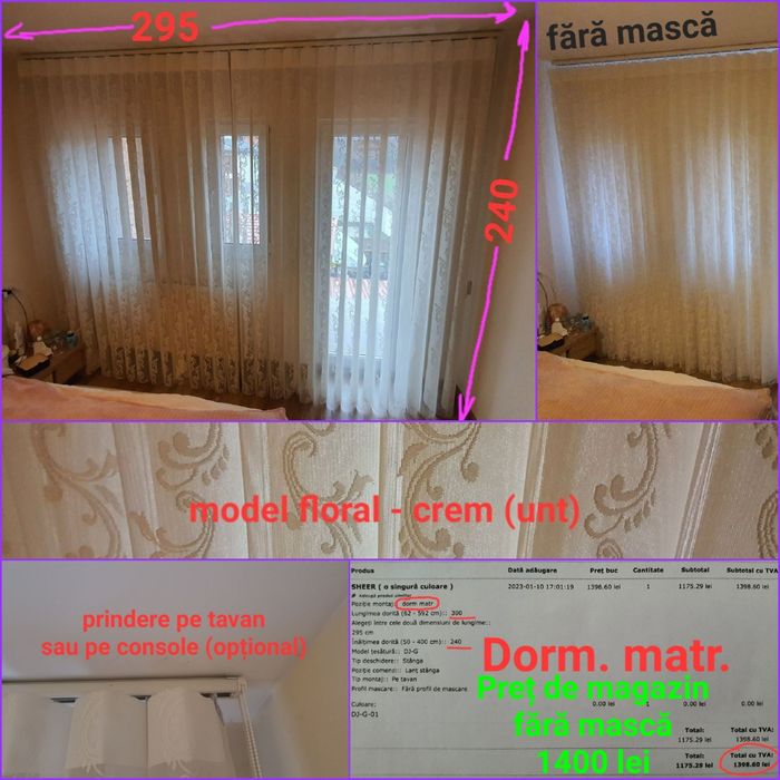 Jaluzele verticale 2 in 1 perdea draperie galerie Kika XXXLutz