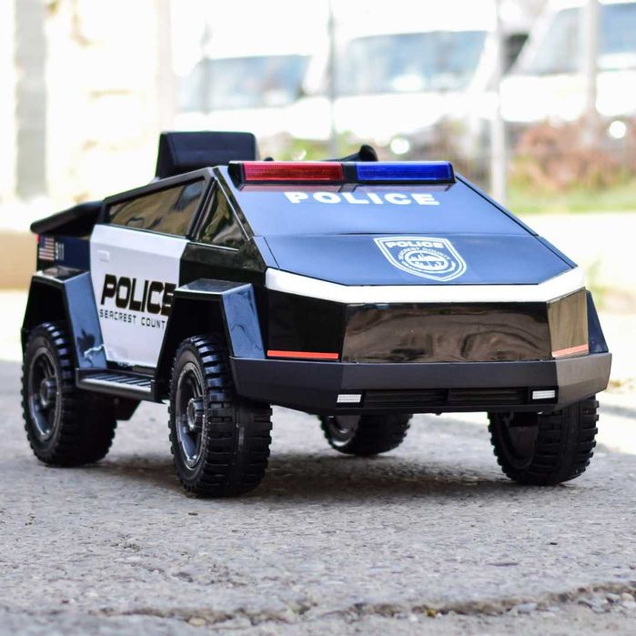 Masinuta electrica copii de politie Cyber Patr efecte sonore luminoase