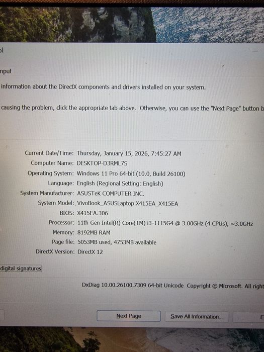 Laptop Asus X415