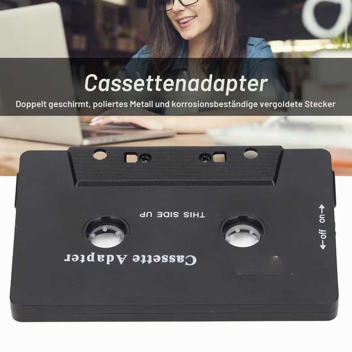 Adaptor Bluetooth pentru Casetă pentru Stereo Auto, Audio Wireless – Negru