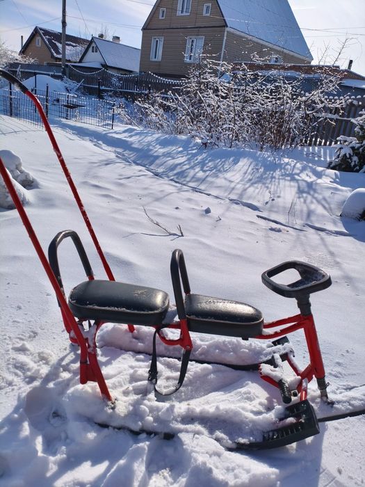 Снегокат двухместный