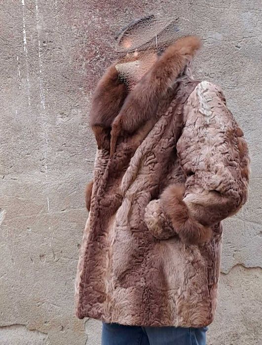 haina de blana astrahan + vulpe