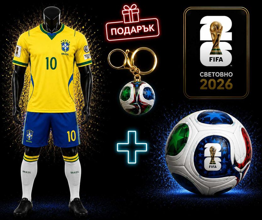 FIFA NEYMAR PROMO Два екипа Бял и Жълт Неймар + Подарък Топка Ново