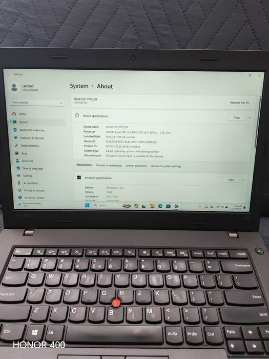 Laptop Lenovo ThinkPad L460