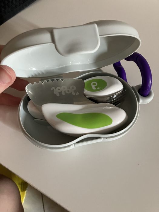 Комплект от 5 чинии на Bamboo Bamboo и прибори за хранене Doddl