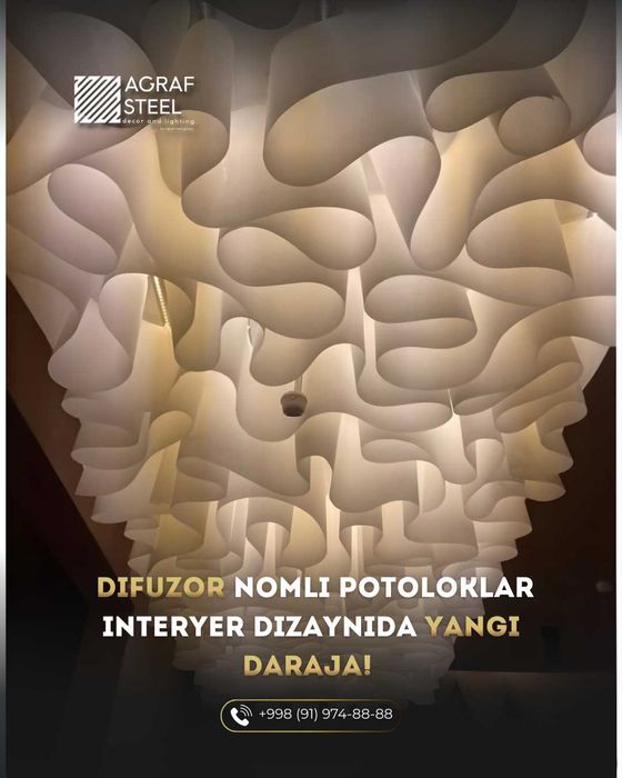 3D patalok, Dekorativ patalok, дизайнерский потолок, Difuzor potolok