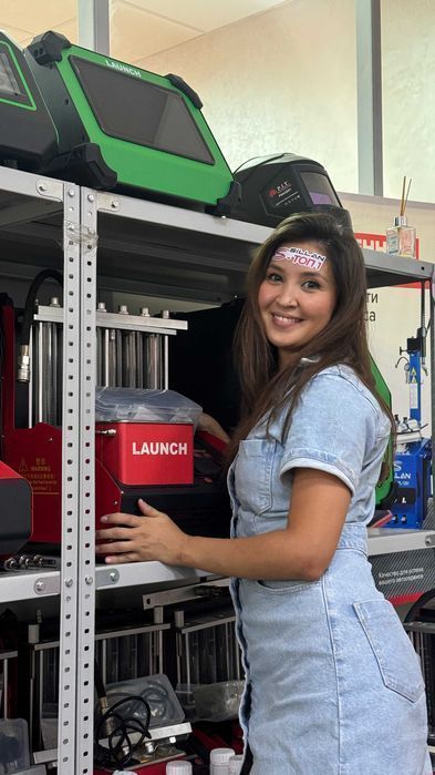 Стенд для тестирования диагностики чистки промывки форсунок Launch