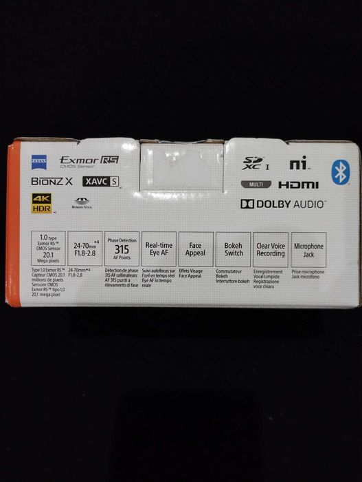 Camera video Vlogging SONY ZV-1A, 20.1MP, 4k Noua/Sigilata