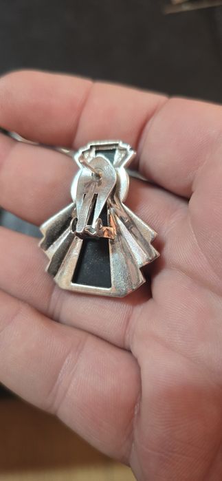 Cercei din argint cu onix