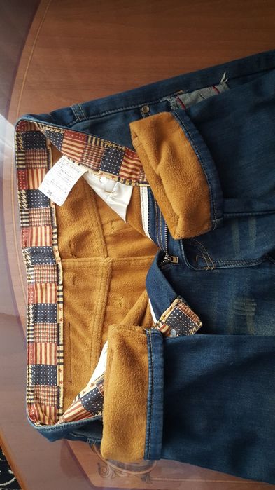 Джинсы утеплённые.