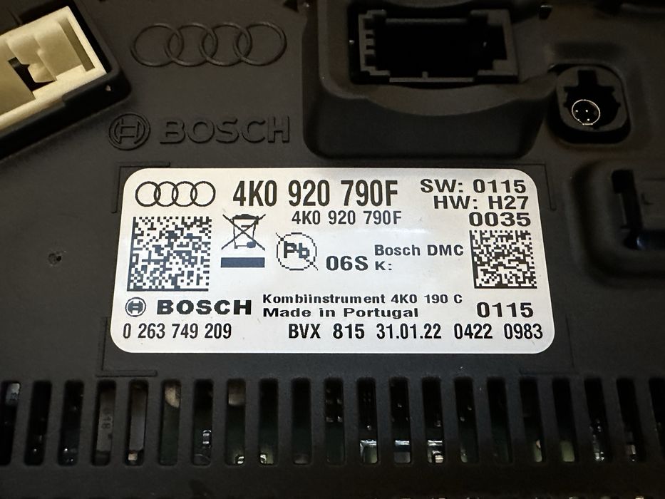 Ceasuri bord Audi A6 C8, A7 4K : 4K0920790F / 4K0920790B / 4K0920790C