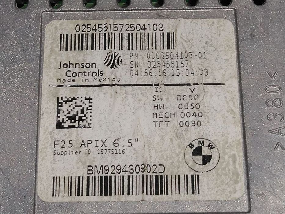 Afisaj bord BMW X3 F25 2010 - 2014 (1245) BM929430902D