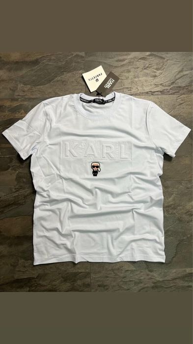 Karl Lagerfeld бяла тениска