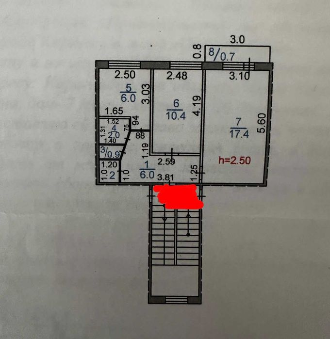 Продаётся 2-комнатная квартира на Мустафина, 48 м² | 2/5 этаж
