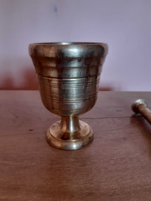 Хаванче с чукало, чист месинг, Бг производство от старите