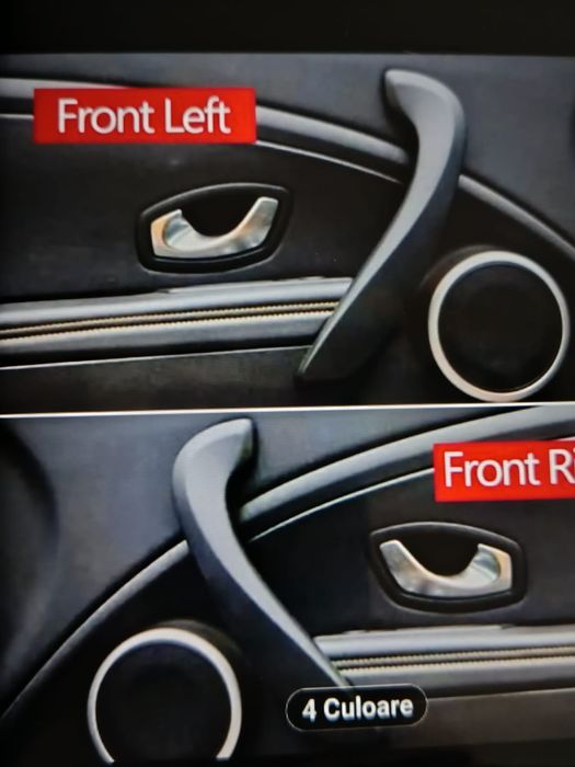 Mânerele interioare pentru portierele față Renault Megane3 (GtLine/Bose), Fluence, Laguna