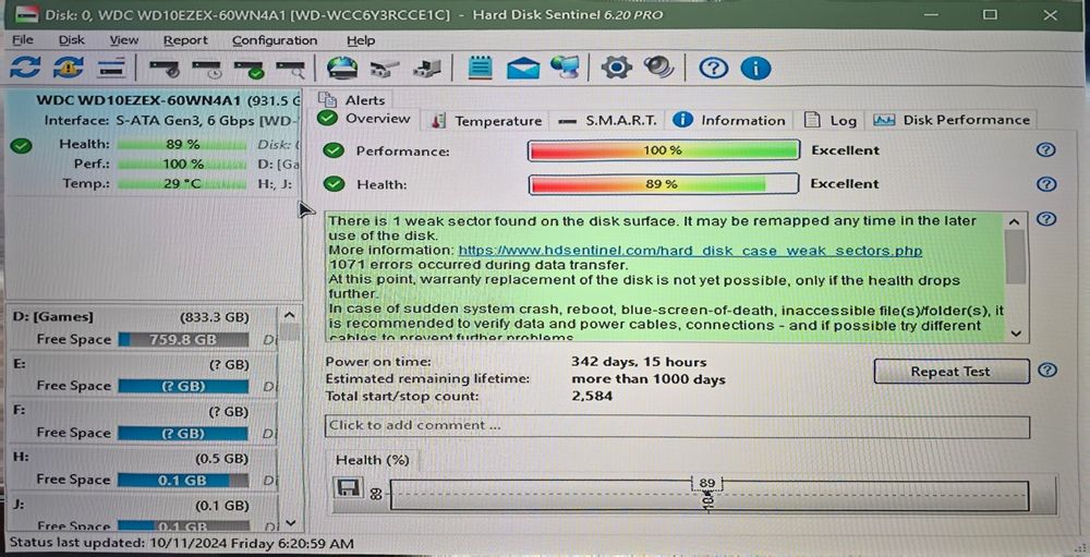 Hard disk western digital 1tb