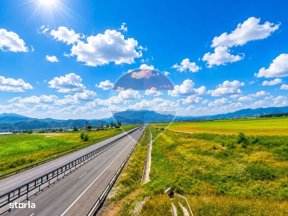 Teren extravilan 17,000mp Rasnov langa Autostrada A3, zona industriala