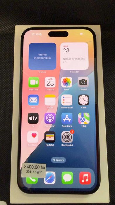 Iphone 16 Plus 128Gb 100% bateria Nou (AG.21 Zimbru) Garantie 2 Ani