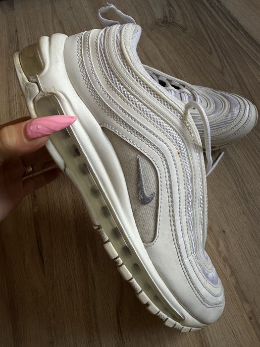 Оригинални бели сникърси Nike Air Max 97! 42,5 н