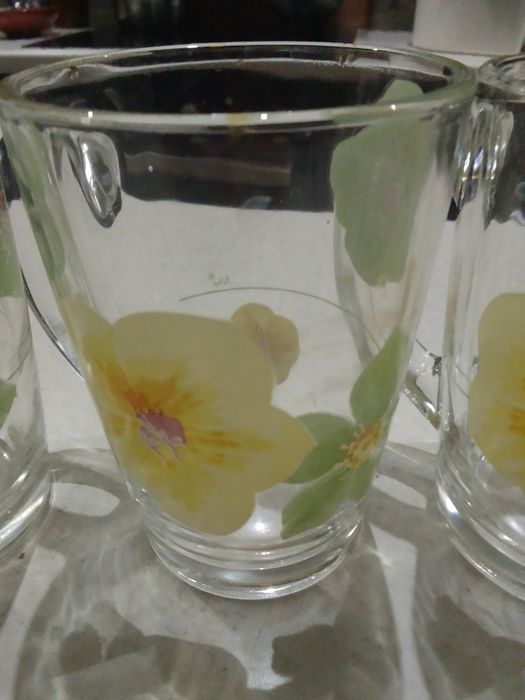 Кружки стеклянные