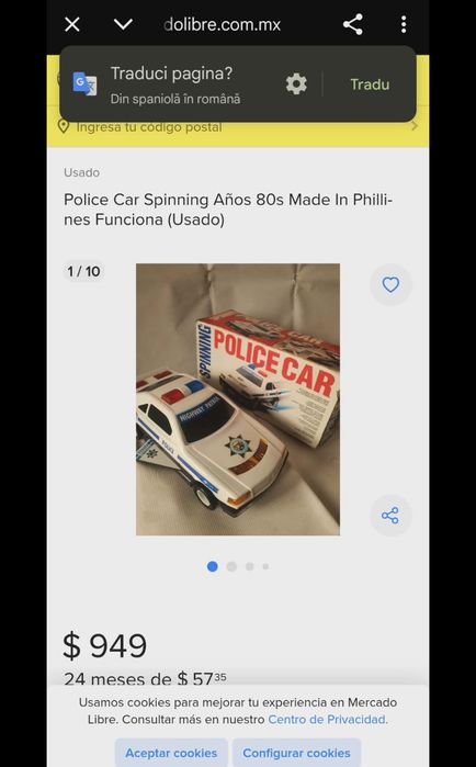 Masina de politie de colectie