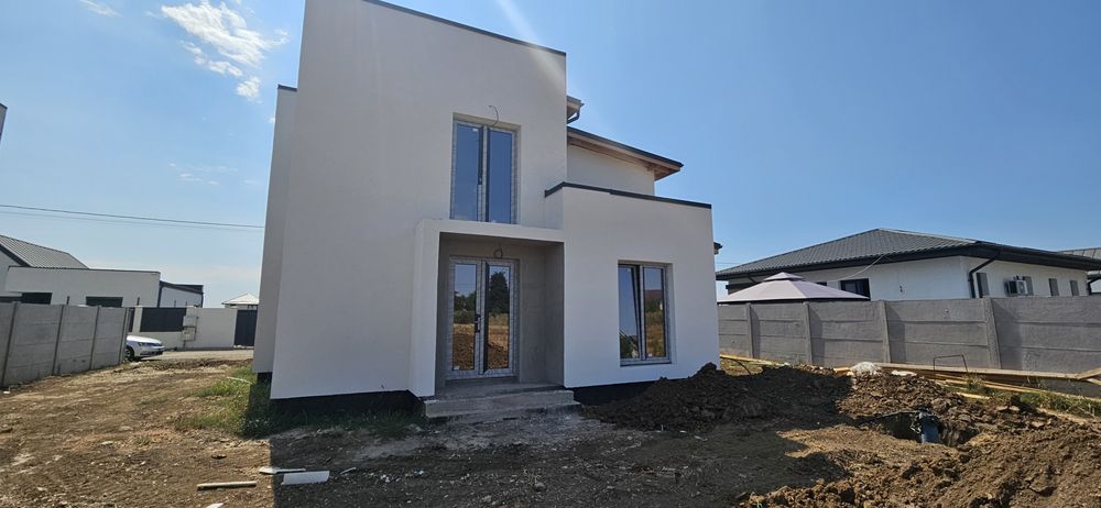 OFERTĂ! casă nouă la intrarea in Vidra,LA ALB, P+1, comuna Vidra, Ilfov. TVA 0%