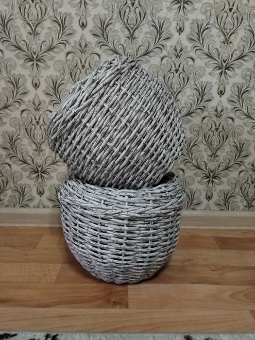Кашпо из ротанга