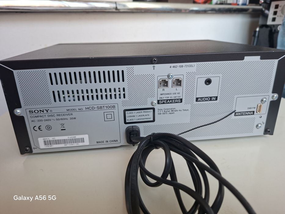 Vand sony hcd-sbt100b