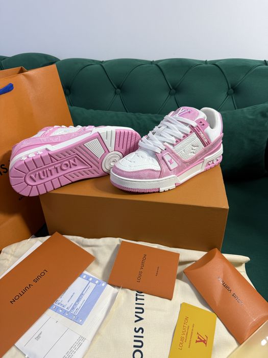 Adidasi Louis Vuitton piele naturala 100% Full Box colectie noua