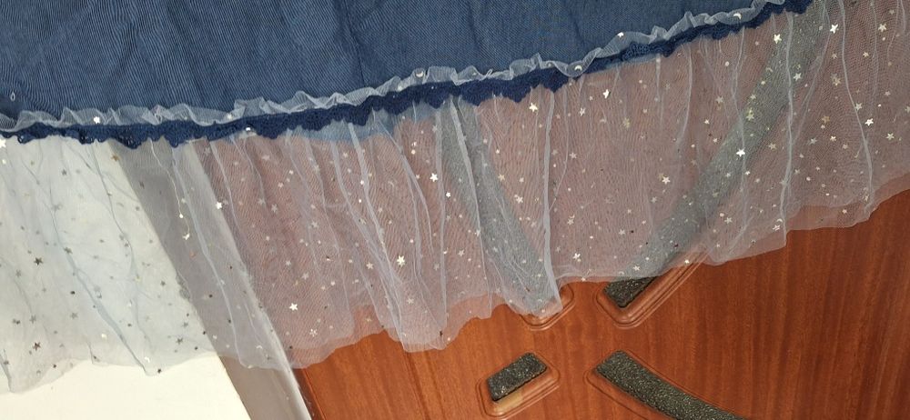 Fust de blugi lungă