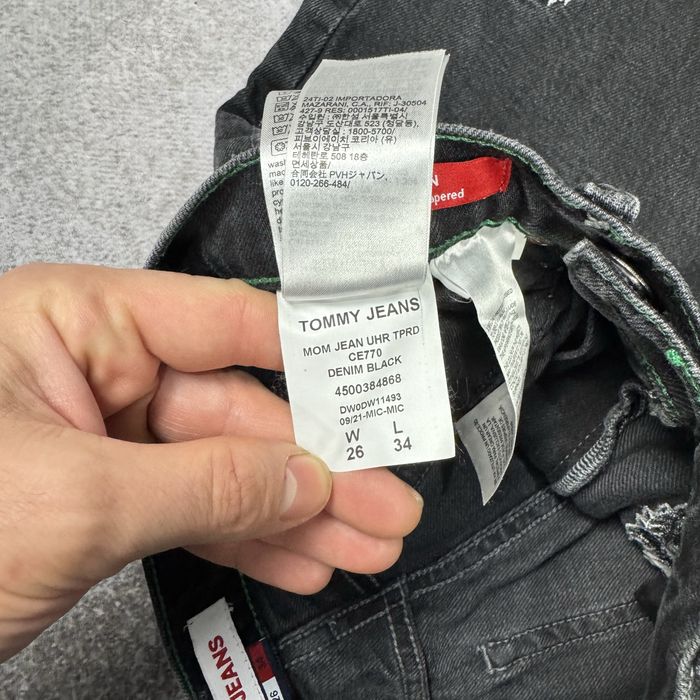 Дамски дънки Tommy Jeans / Черен деним с бродерия / Размер W26 / L34