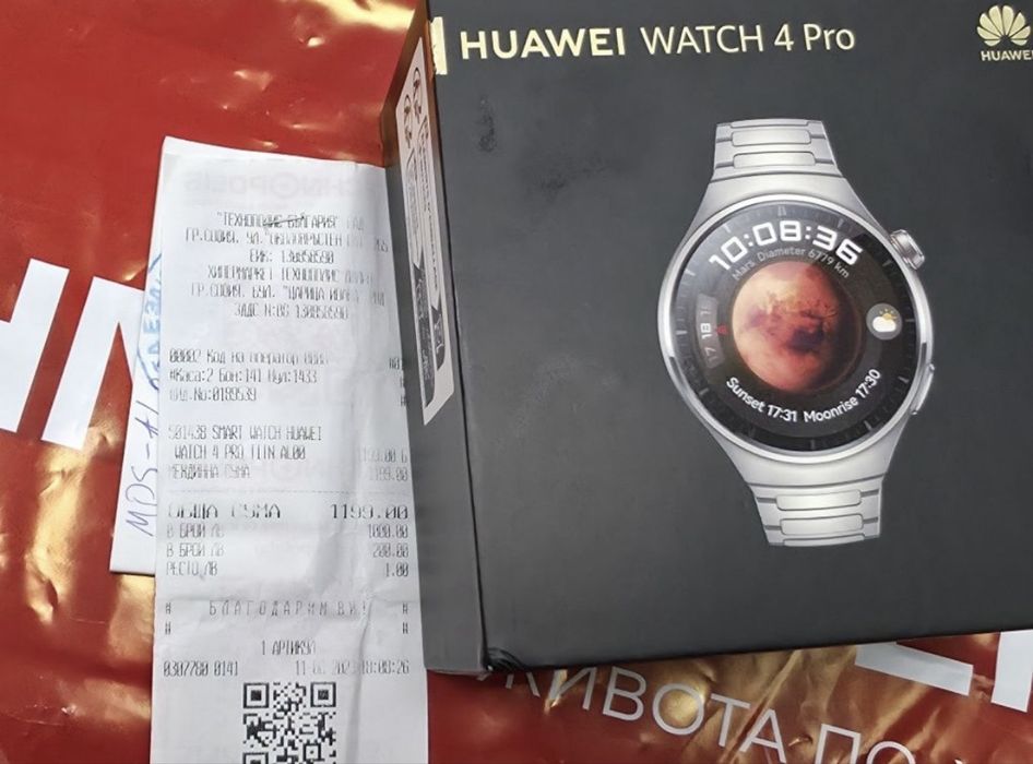 48mm Huawei watch 4 Pro LTE Гаранция Технополис 2025 г. Titanium