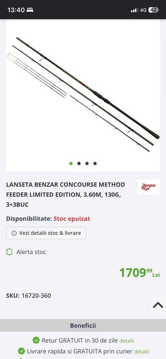 Benzar Concourse Limited Edition 3.60 - 130 gr