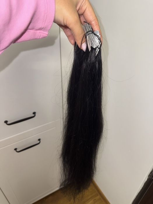 Extensii brunete, calitate premium, virgine, rusești, peste 60 cm